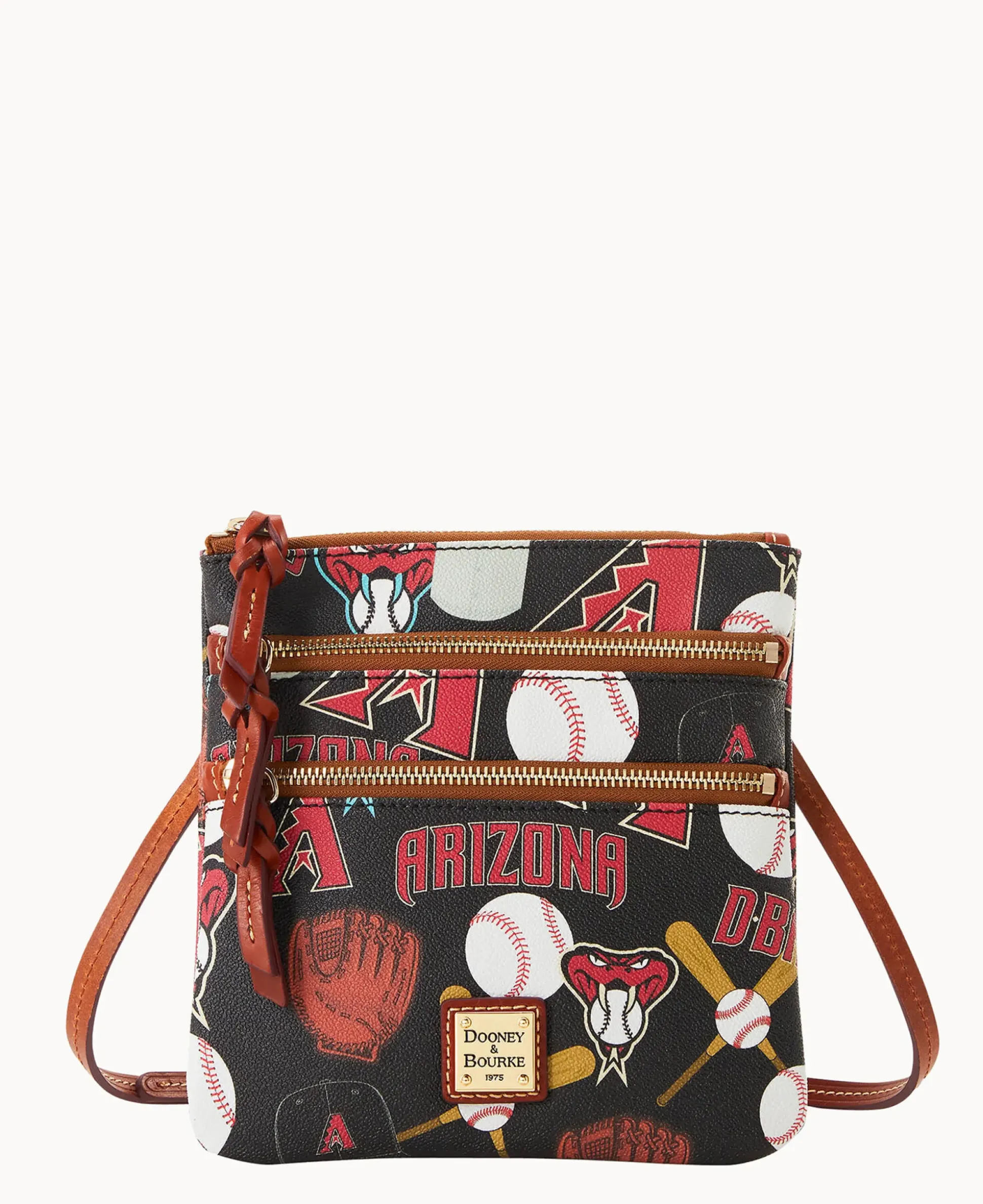 MLB Diamondbacks N S Triple Zip Crossbody