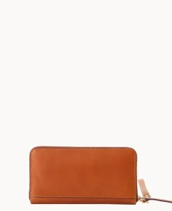 MLB Dodgers Large Zip Around Wristlet