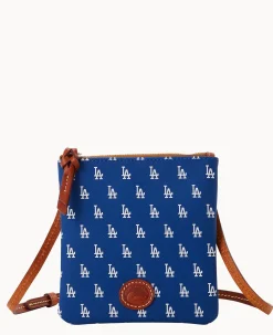 MLB Dodgers Small North South Top Zip Crossbody