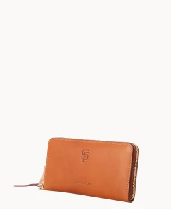 MLB Giants Large Zip Around Wristlet