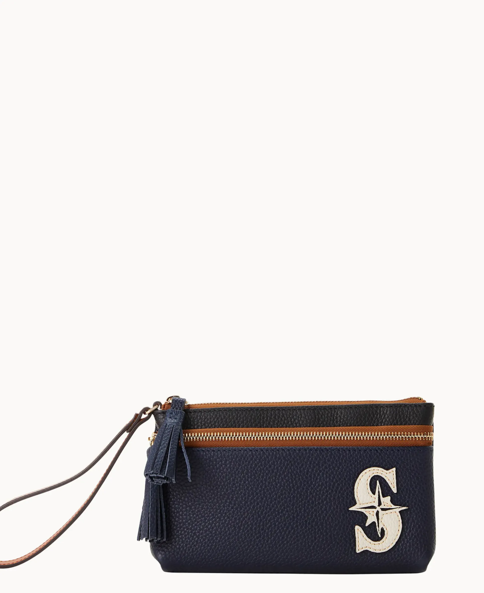 MLB Mariners Double Zip Wristlet