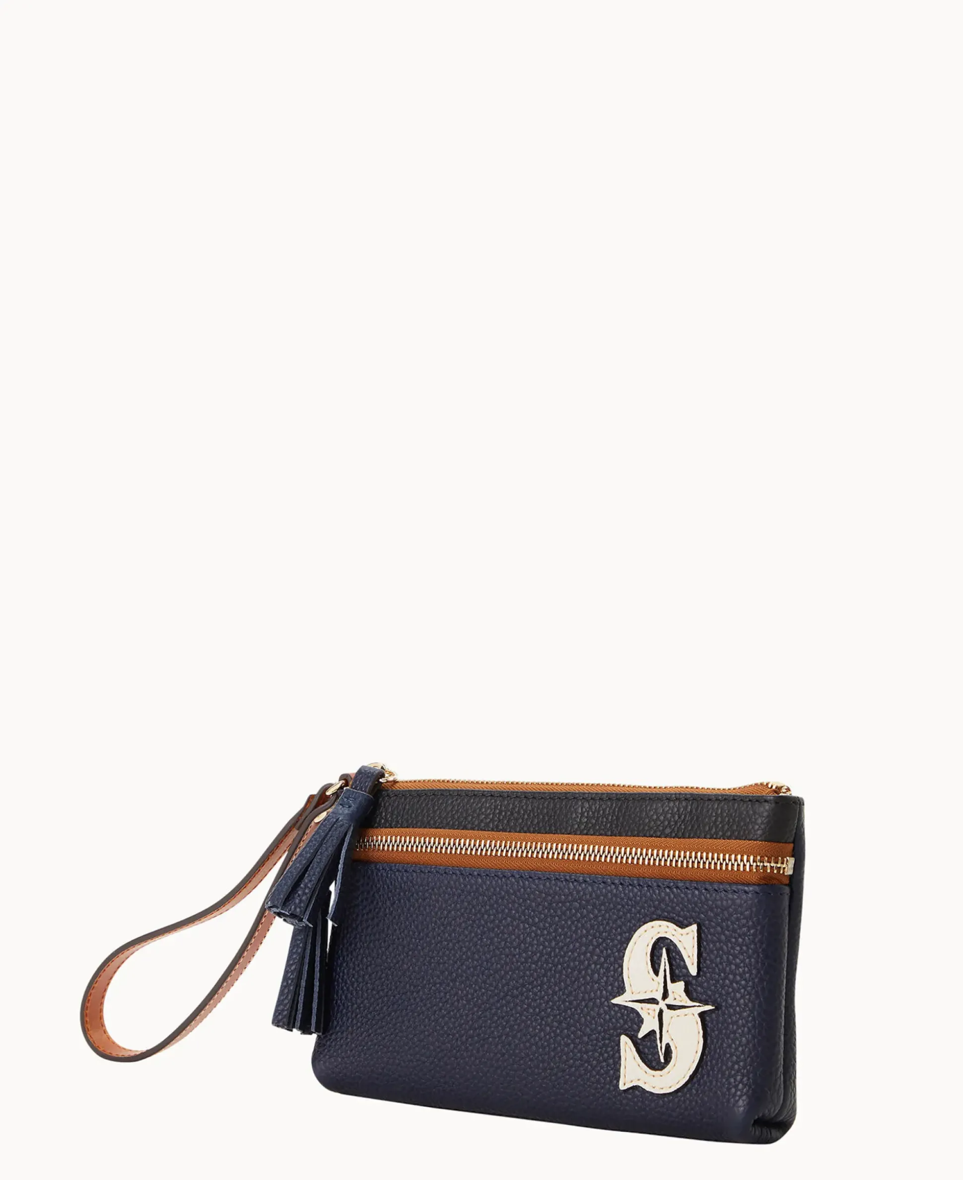 MLB Mariners Double Zip Wristlet
