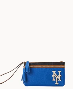 MLB Mets Double Zip Wristlet