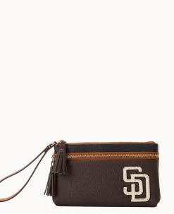 MLB Padres Double Zip Wristlet