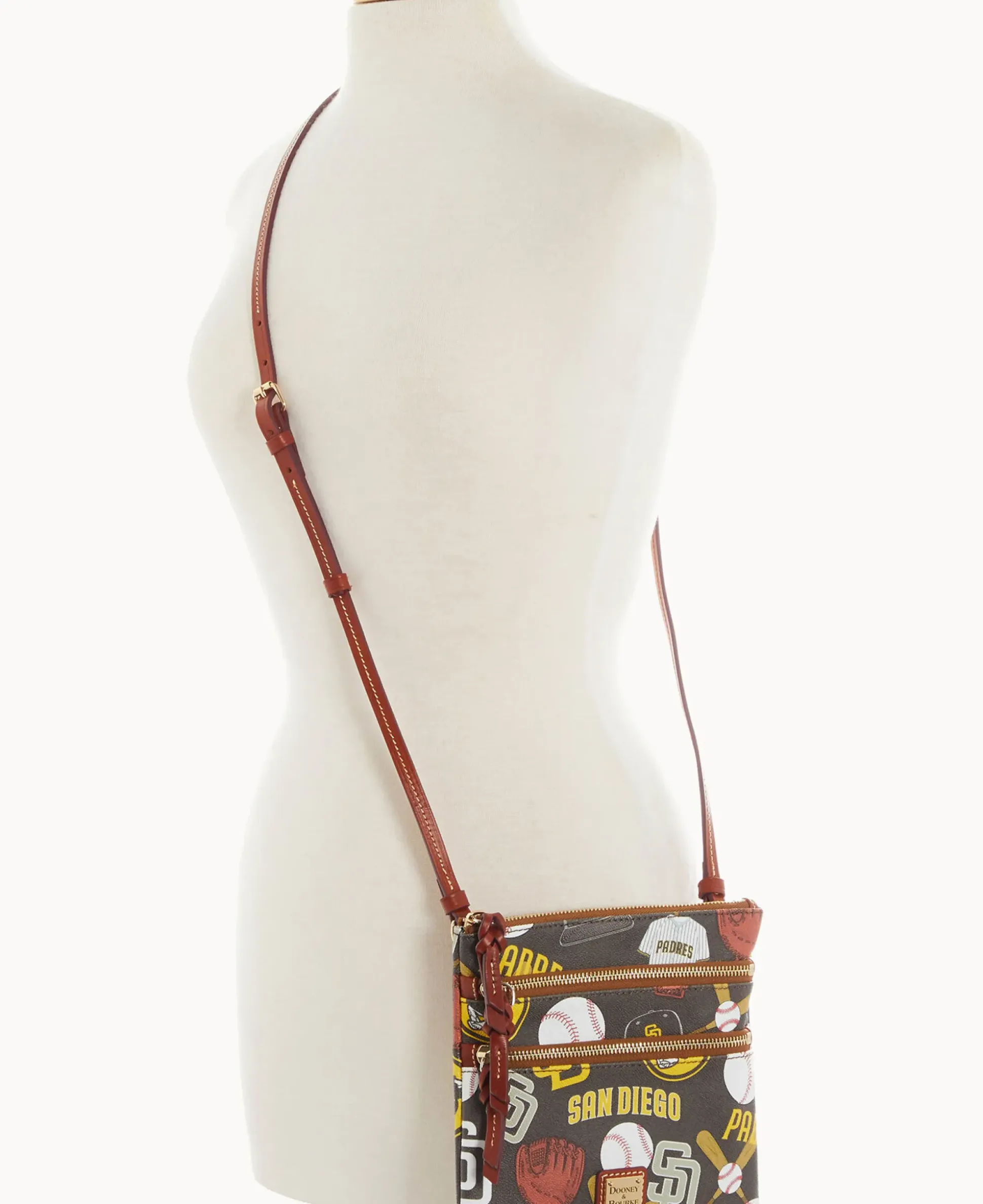 MLB Padres N S Triple Zip Crossbody