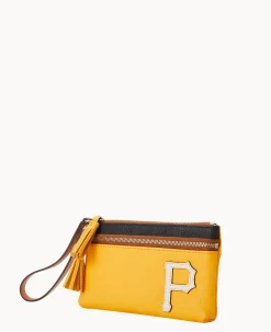 MLB Pirates Double Zip Wristlet