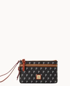 MLB Pirates Double Zip Wristlet