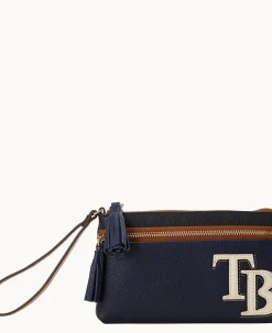 MLB Rays Double Zip Wristlet