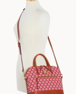 MLB Reds Domed Zip Satchel