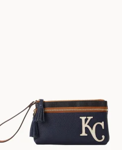MLB Royals Double Zip Wristlet