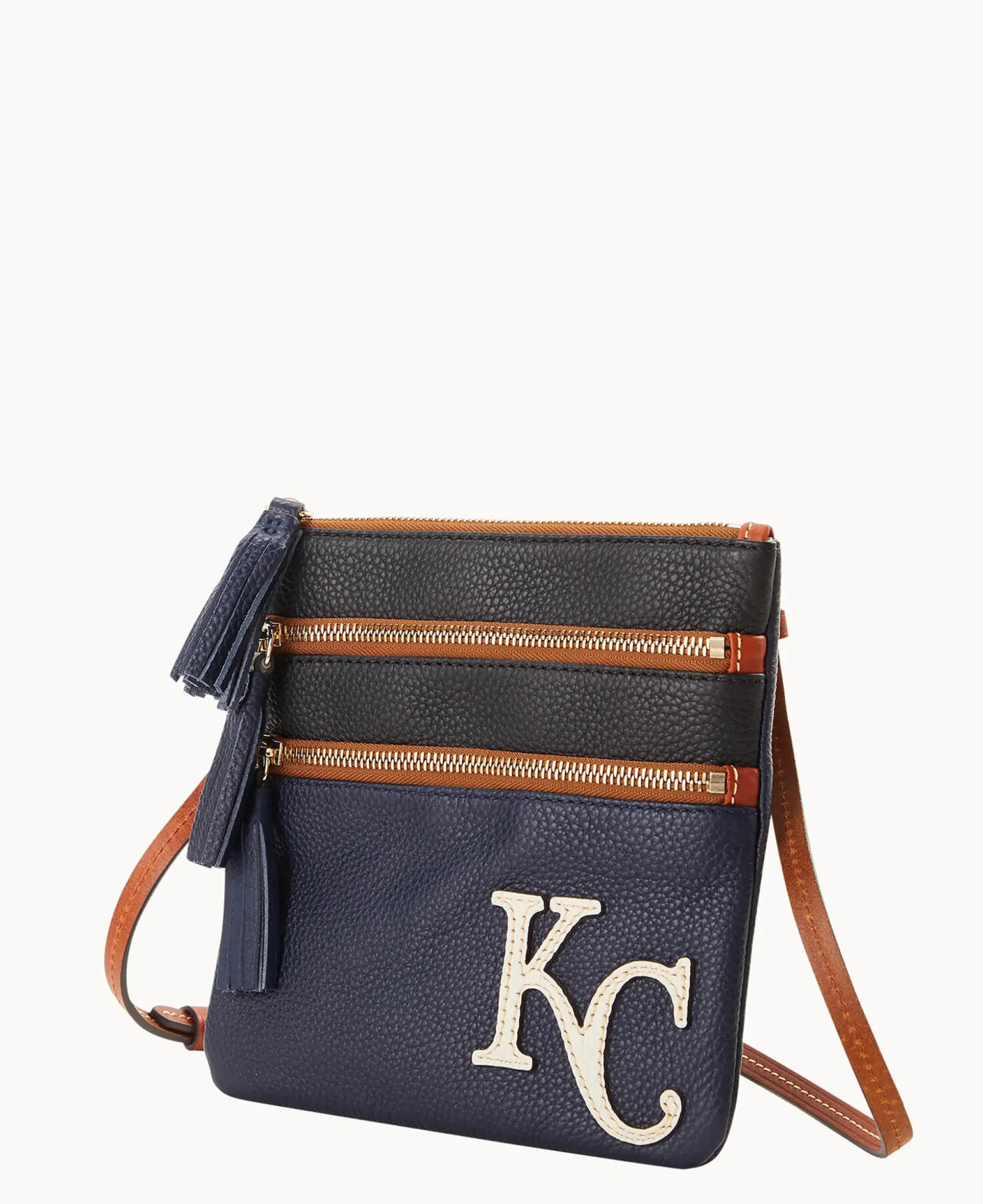 MLB Royals Triple Zip Crossbody