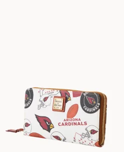 NFL AZ Cardinals Large Zip Around Wristlet