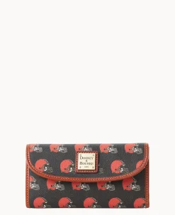 NFL Browns Continental Clutch