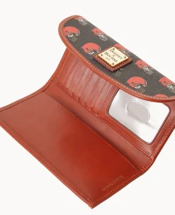 NFL Browns Continental Clutch