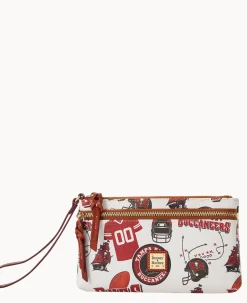 NFL Buccaneers Double Zip Wristlet