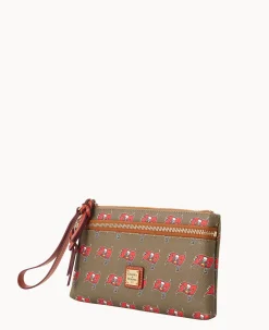 NFL Buccaneers Double Zip Wristlet