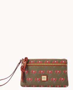 NFL Buccaneers Double Zip Wristlet