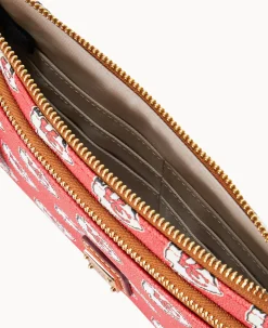 NFL Chiefs Double Zip Wristlet