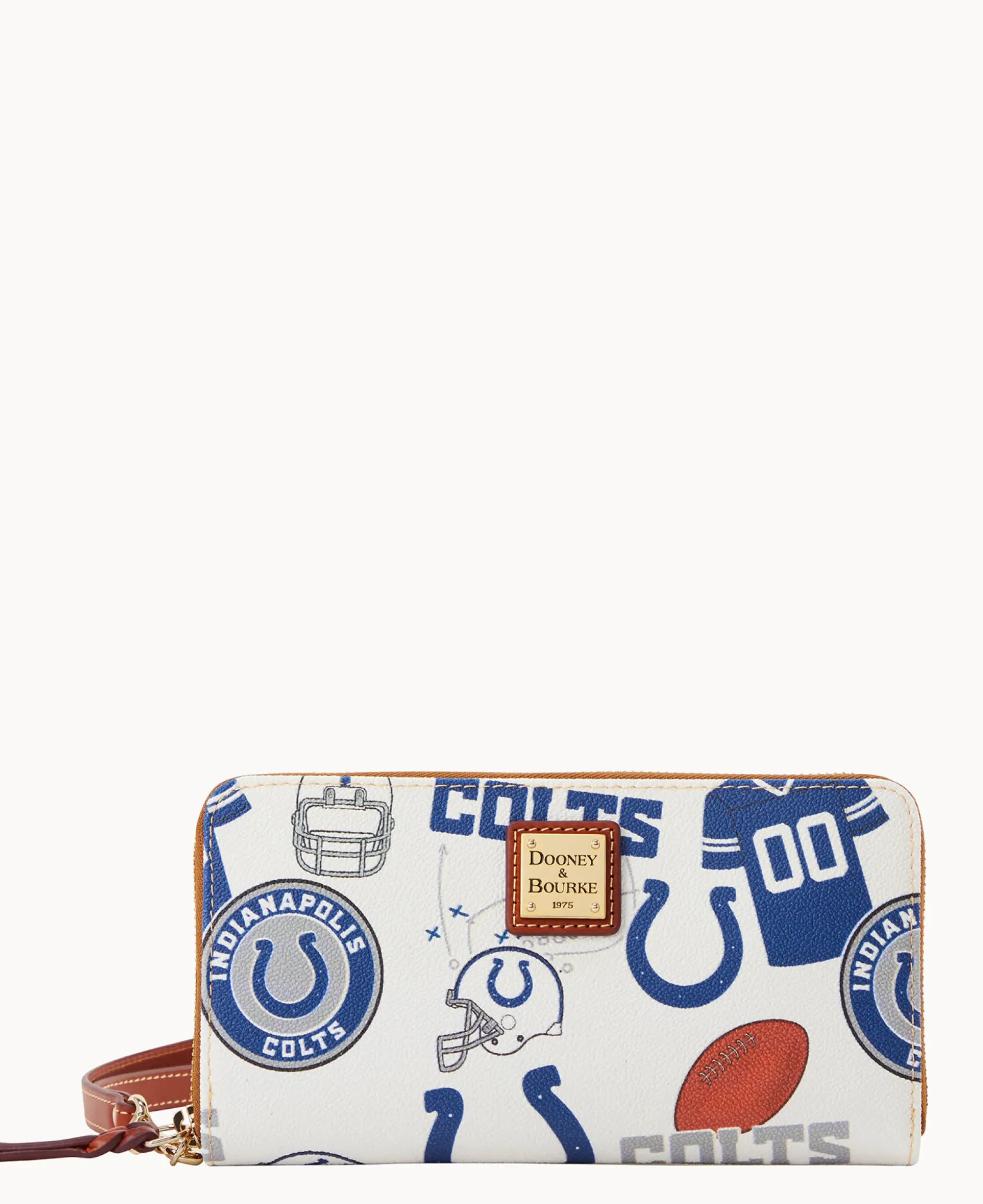 NFL Colts Large Zip Around Wristlet