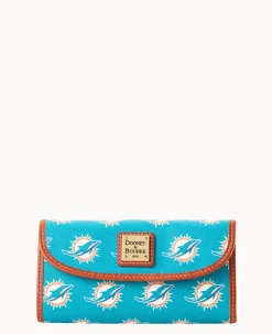 NFL Dolphins Continental Clutch
