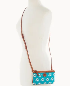 NFL Dolphins Large Slim Crossbody