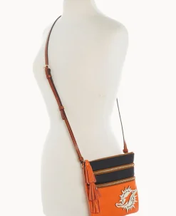 NFL Dolphins Triple Zip Crossbody