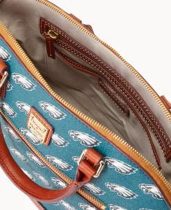 NFL Eagles Domed Zip Satchel