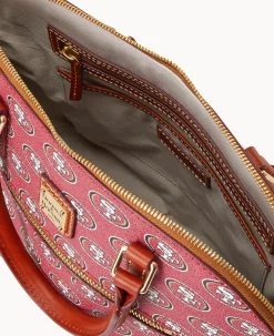 NFL 49Ers Domed Zip Satchel