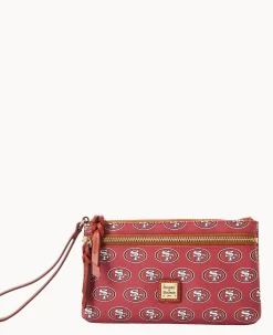 NFL 49ERS Double Zip Wristlet