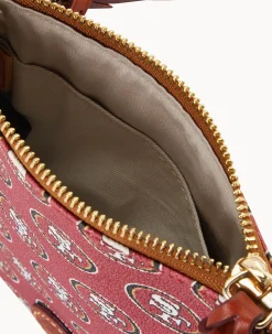 NFL 49ERS Small North South Top Zip Crossbody