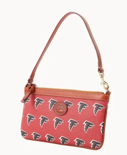 NFL Falcons Large Slim Wristlet