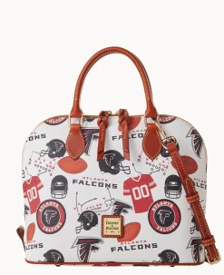 NFL Falcons Zip Zip Satchel