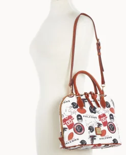 NFL Falcons Zip Zip Satchel