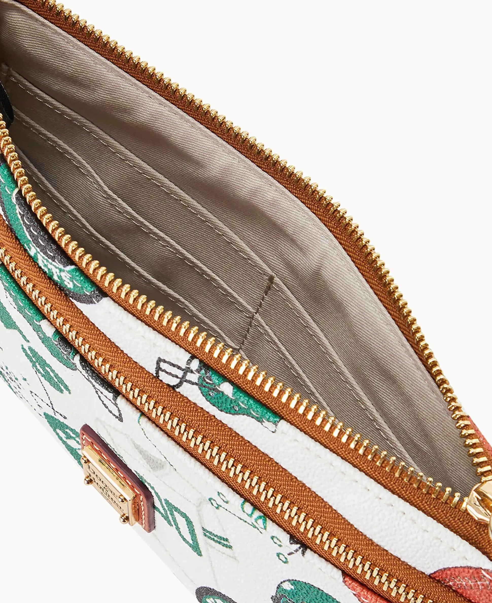 NFL Jets Double Zip Wristlet
