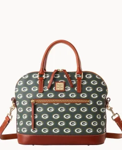 NFL Packers Domed Zip Satchel
