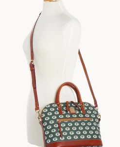 NFL Packers Domed Zip Satchel