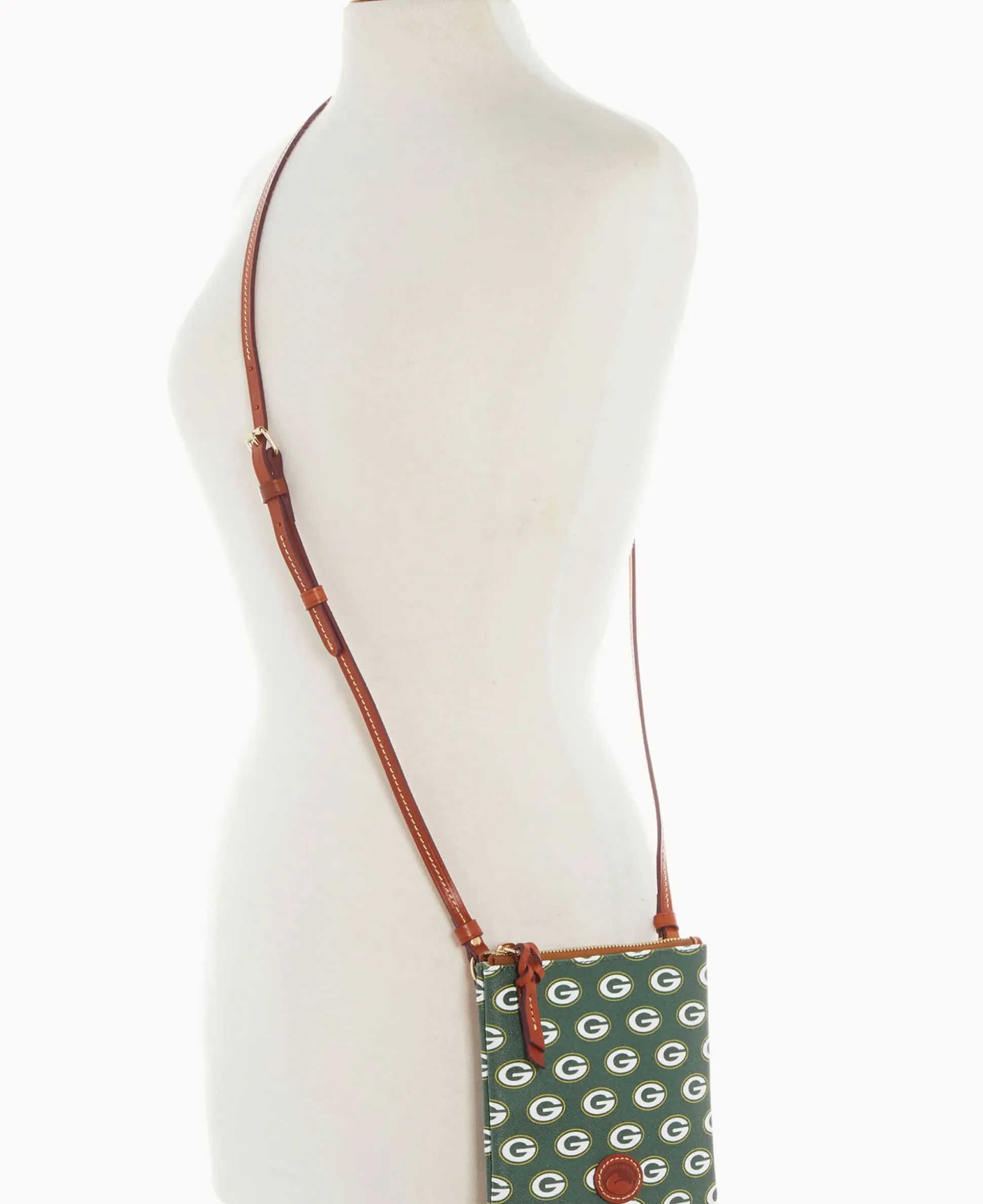 NFL Packers Small North South Top Zip Crossbody
