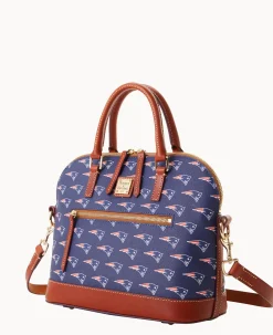 NFL Patriots Domed Zip Satchel