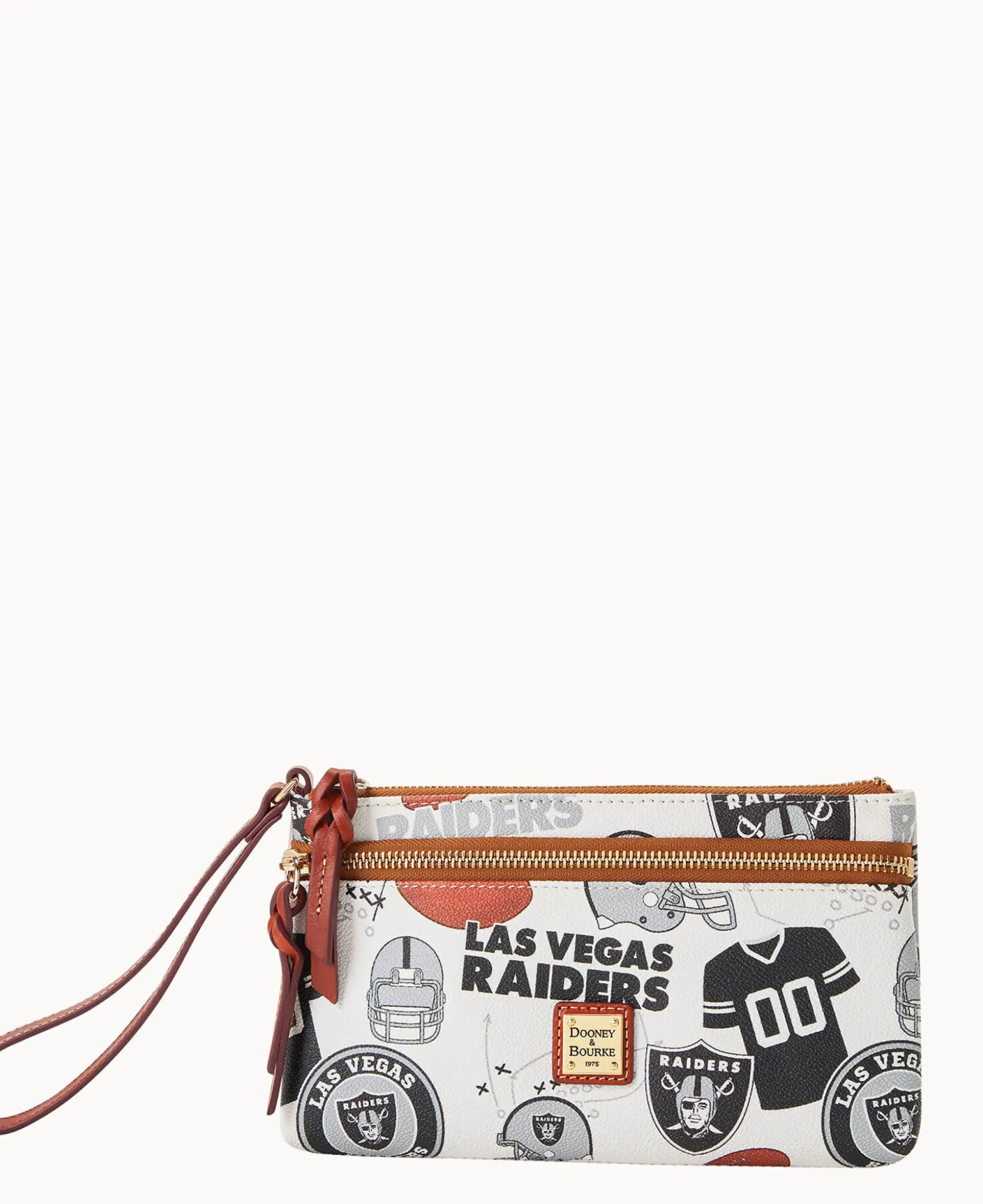 NFL Raiders Double Zip Wristlet
