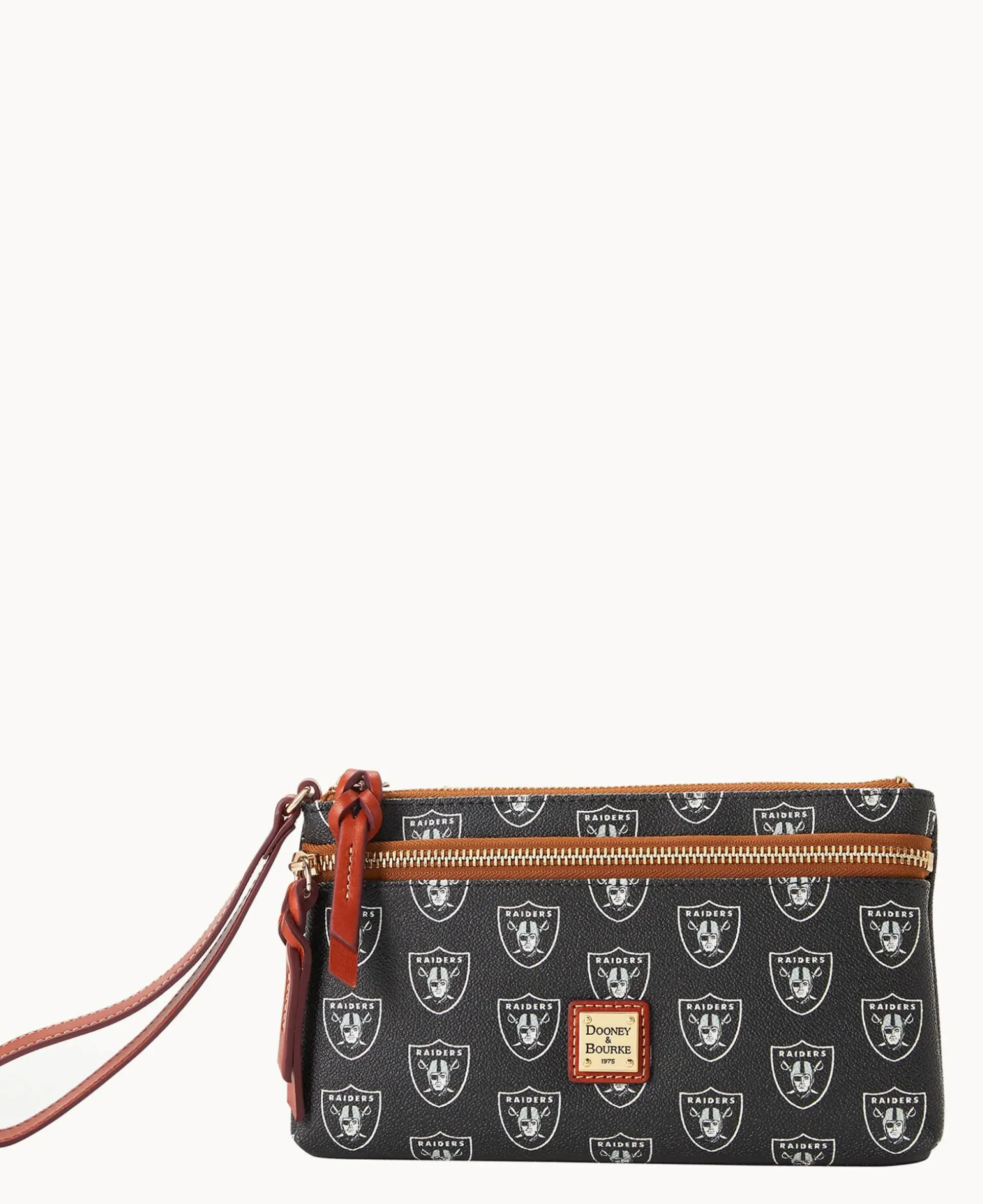 NFL Raiders Double Zip Wristlet