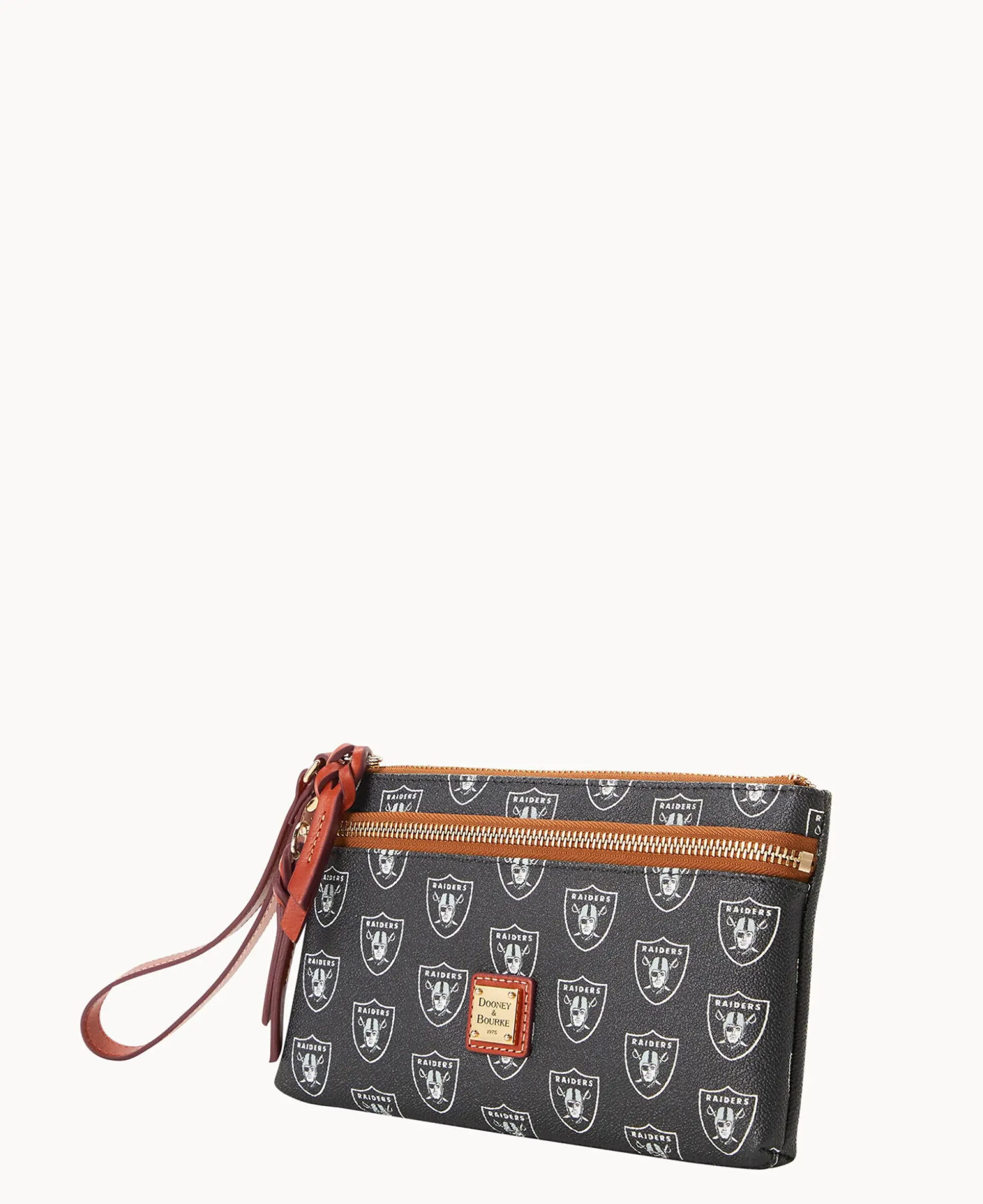 NFL Raiders Double Zip Wristlet