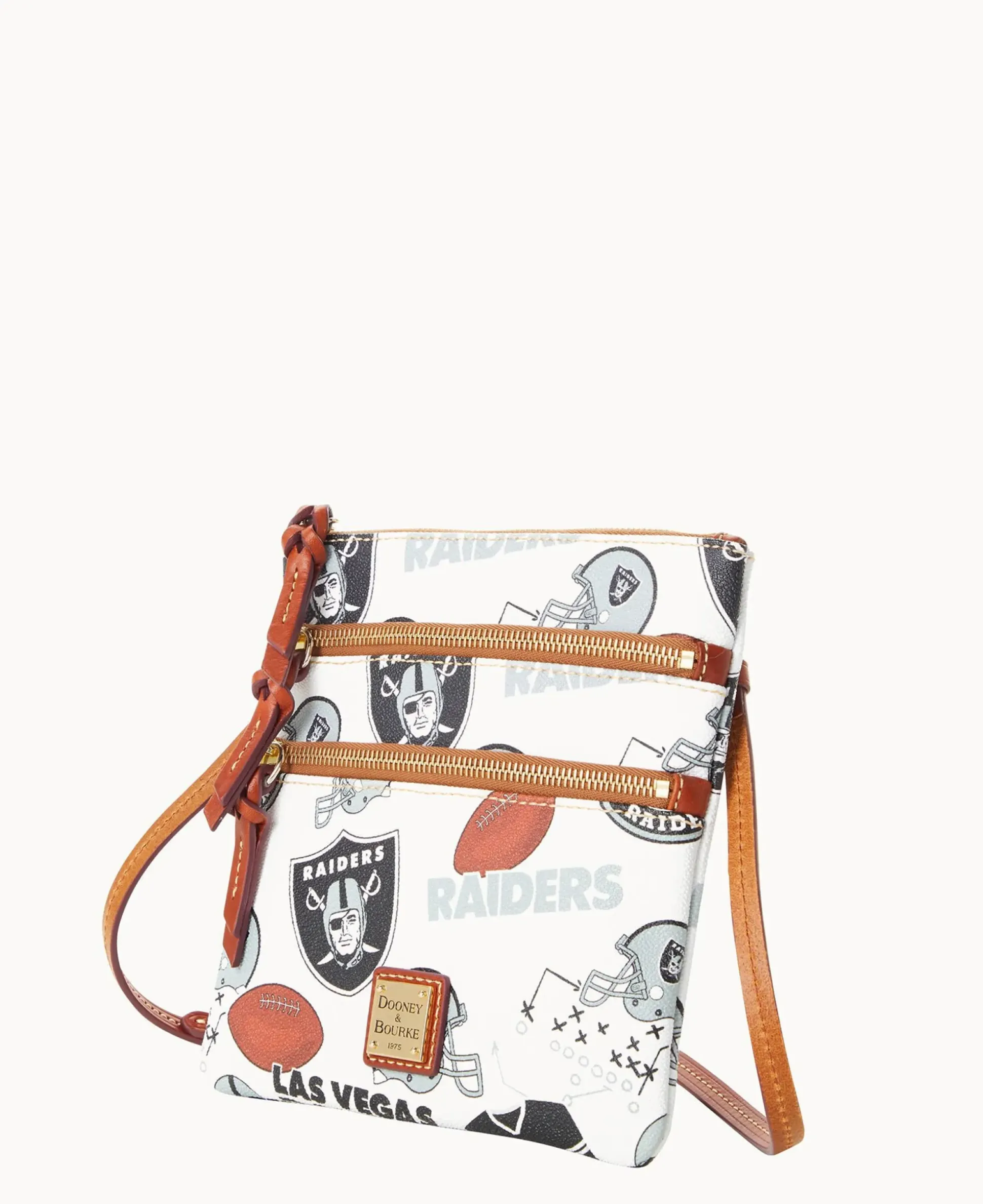 NFL Raiders N S Triple Zip Crossbody