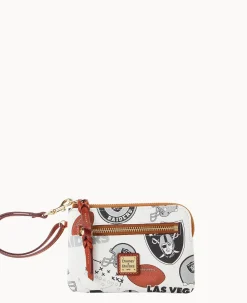 NFL Raiders Zip Around Wristlet