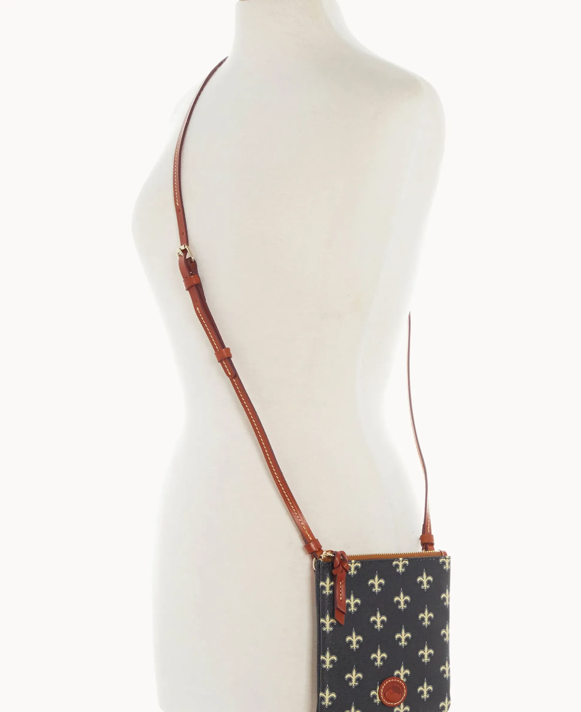 NFL Saints Small North South Top Zip Crossbody