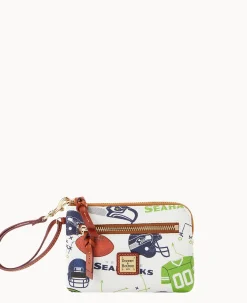 NFL Seahawks Zip Around Wristlet