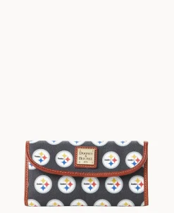 NFL Steelers Continental Clutch