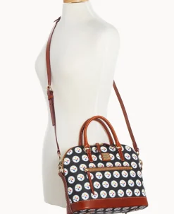 NFL Steelers Domed Zip Satchel