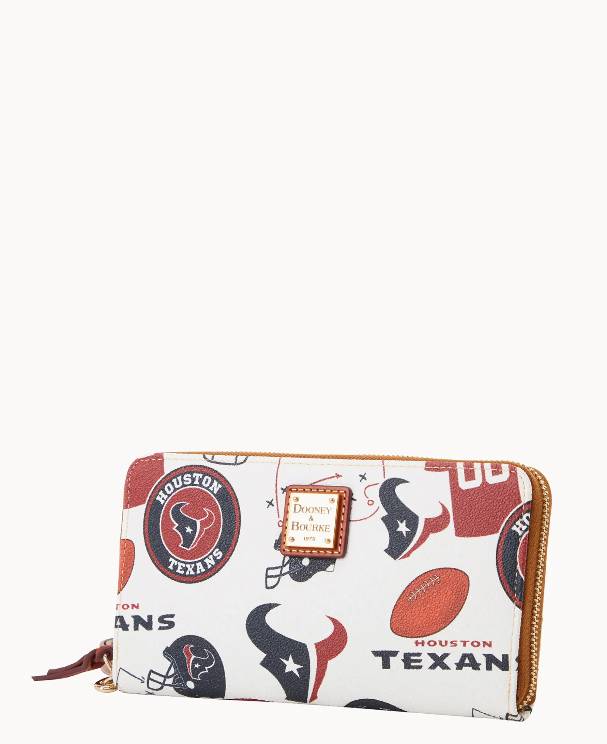 NFL Texans Large Zip Around Wristlet