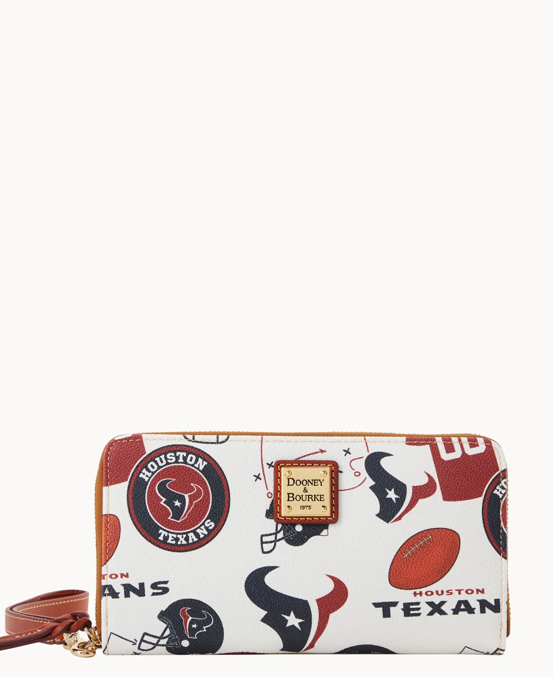 NFL Texans Large Zip Around Wristlet