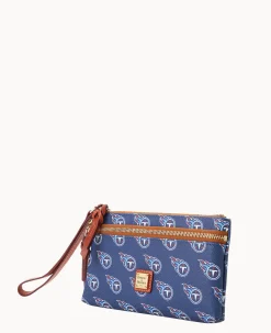 NFL Titans Double Zip Wristlet